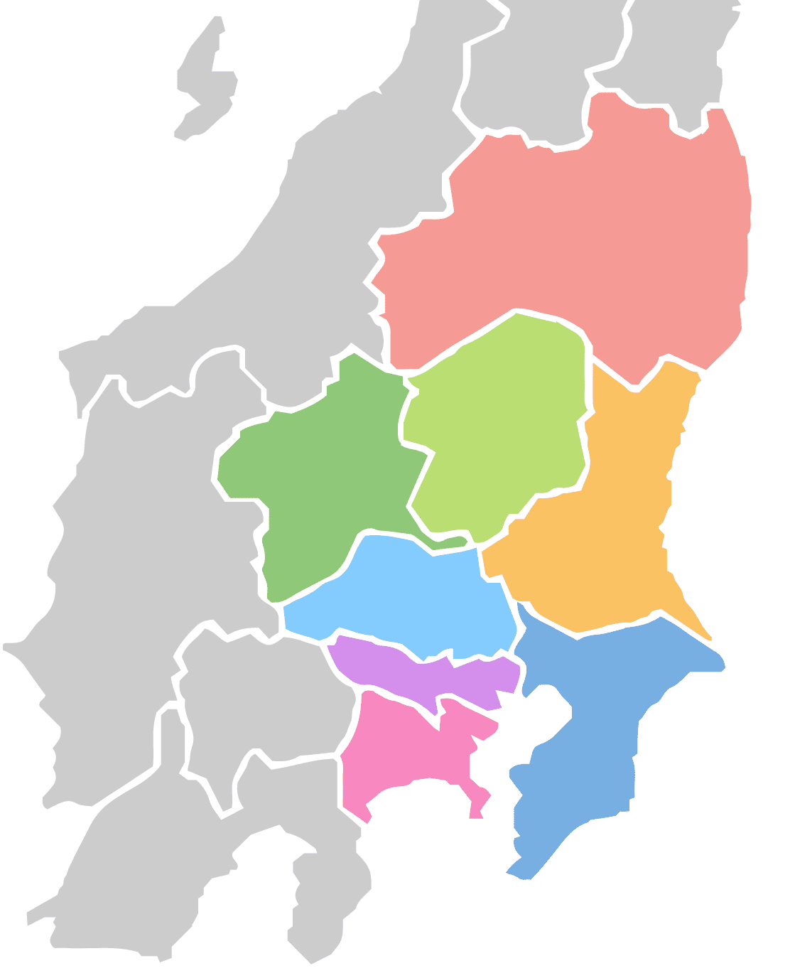 北関東?関東エリアの地図